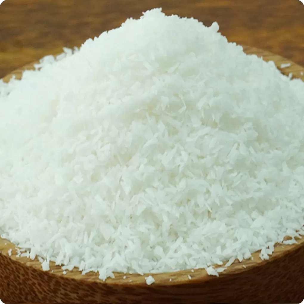 Cơm dừa sấy khô, hàm lượng chất béo cao(loại nhuyễn, loại trung)